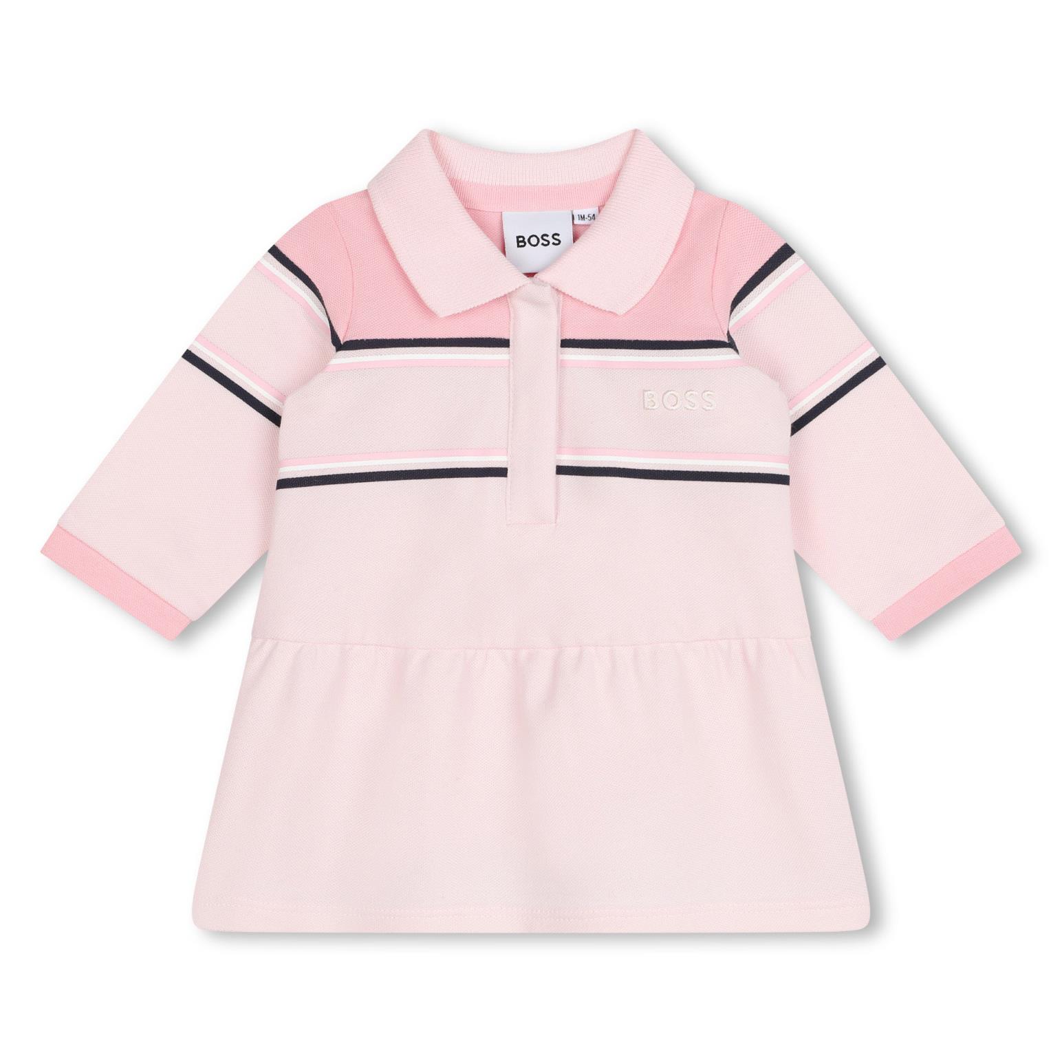 BOSS Dropped-Waist Polo Dress 6M - 2Y